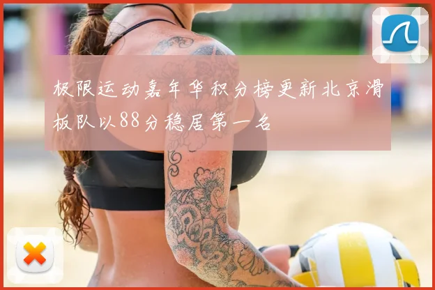极限运动嘉年华积分榜更新北京滑板队以88分稳居第一名