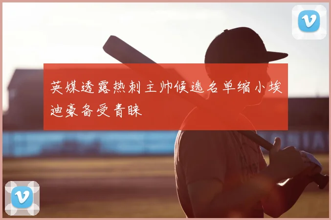 英媒透露热刺主帅候选名单缩小埃迪豪备受青睐